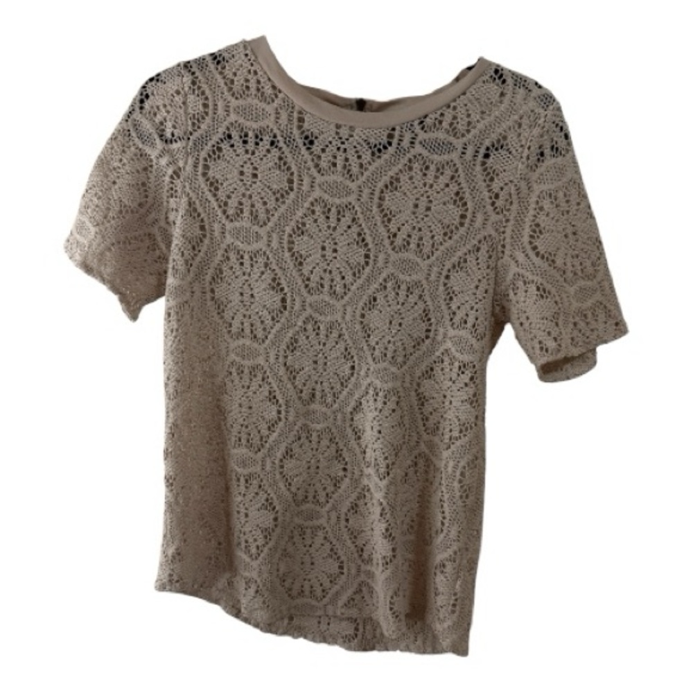 Banana Republic Beige Lace Blouse